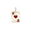 Ace of Hearts Enamel Charm - Ace of Hearts Enamel Charm -- Ariel Gordon Jewelry