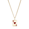 Ace of Hearts Enamel Charm - Ace of Hearts Enamel Charm -- Ariel Gordon Jewelry