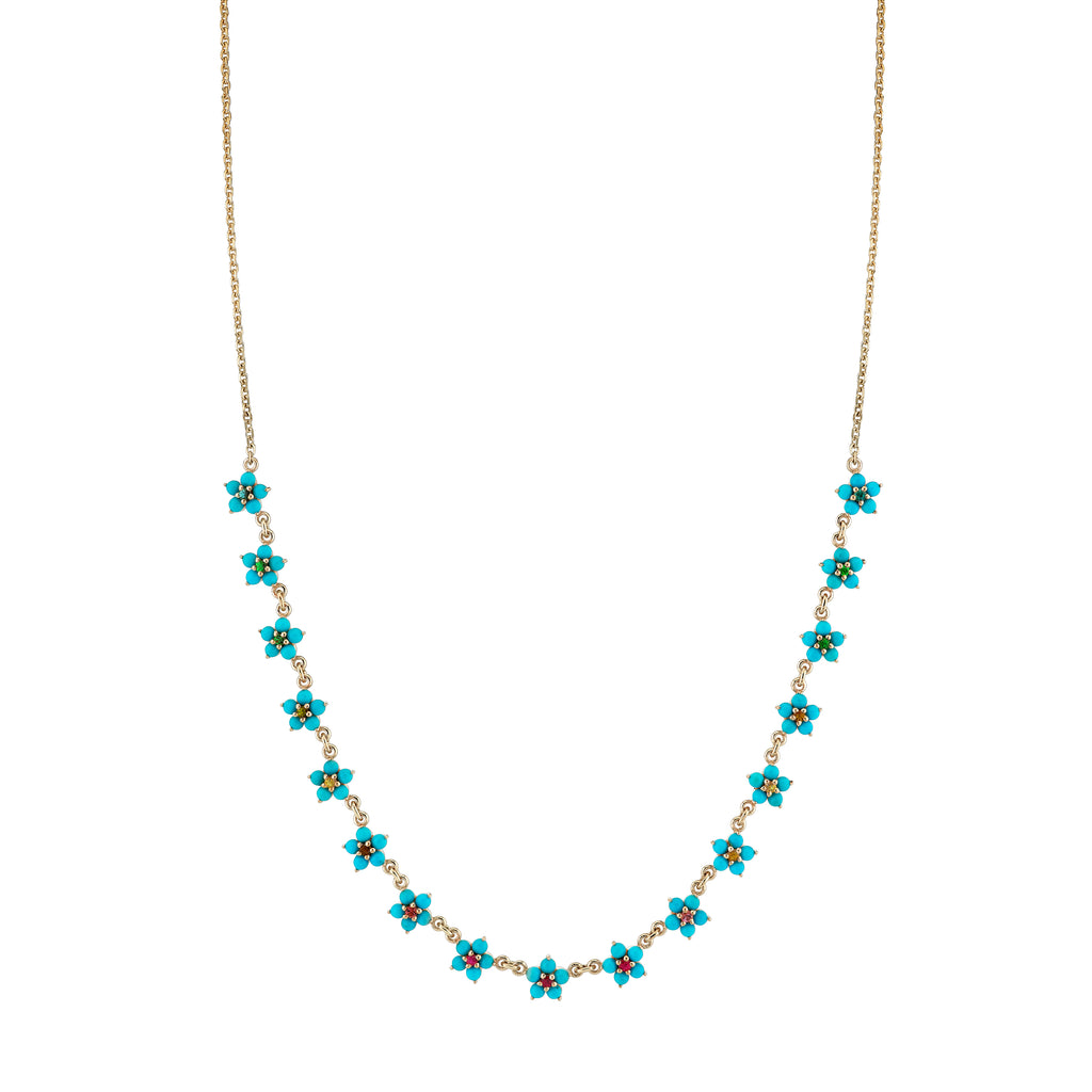 Turquoise and Tourmaline Aurora Necklace -- Ariel Gordon Jewelry