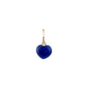 Carved Lapis Sweetheart Charm - Carved Lapis Sweetheart Charm -- Ariel Gordon Jewelry
