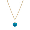 Carved Turquoise Sweetheart Charm - Carved Turquoise Sweetheart Charm -- Ariel Gordon Jewelry