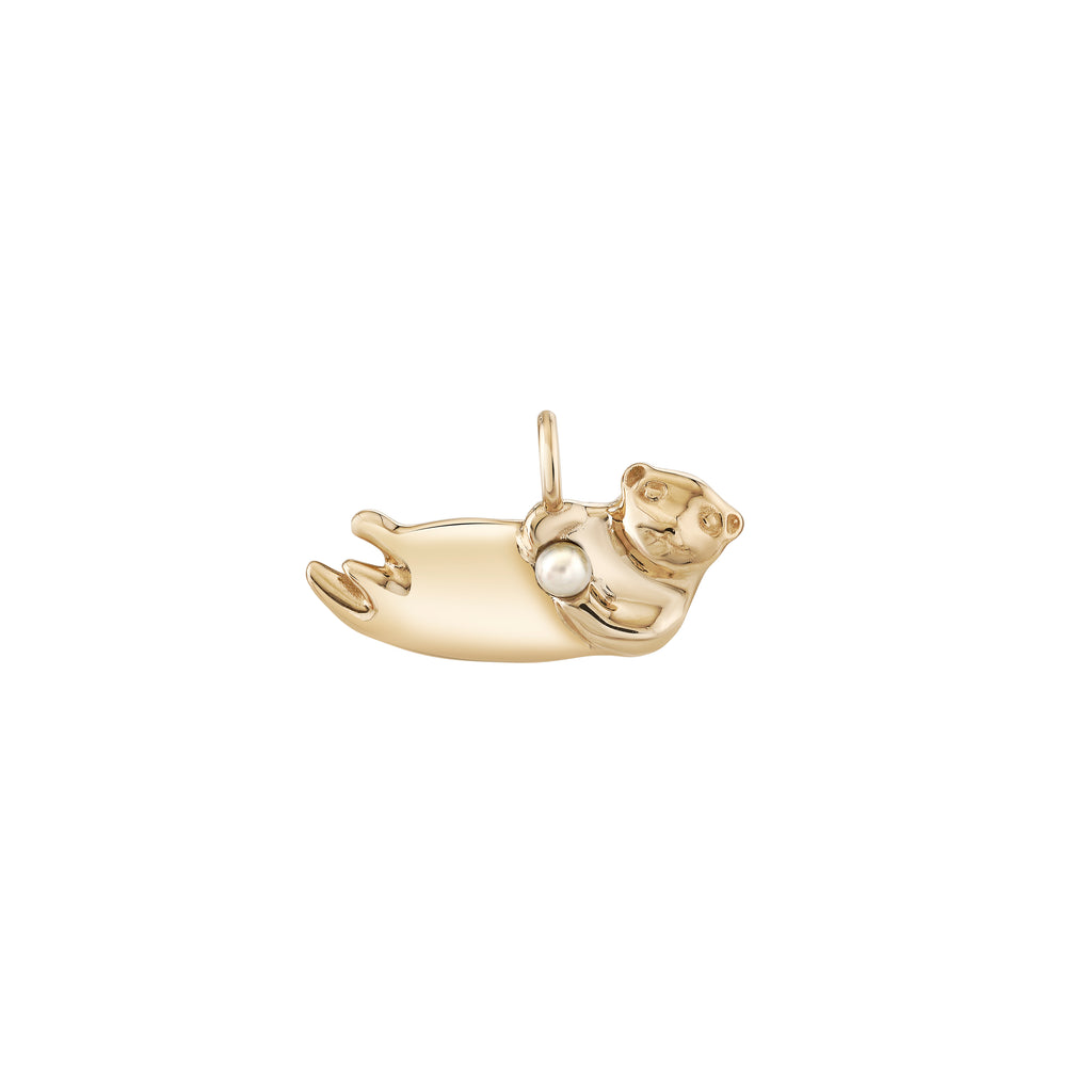 Golden Sea Otter Pendant -- Ariel Gordon Jewelry