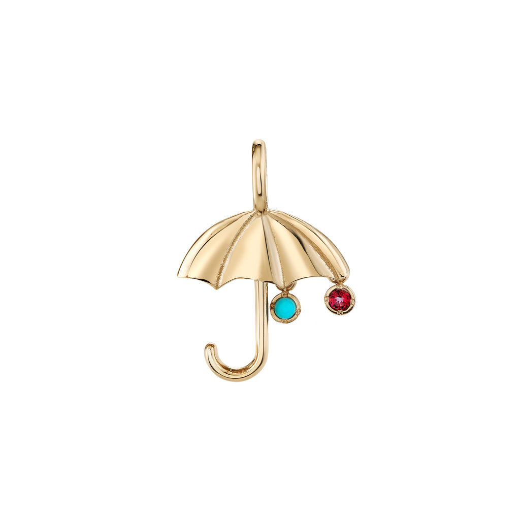 Birthstone Droplet Umbrella Pendant -- Ariel Gordon Jewelry