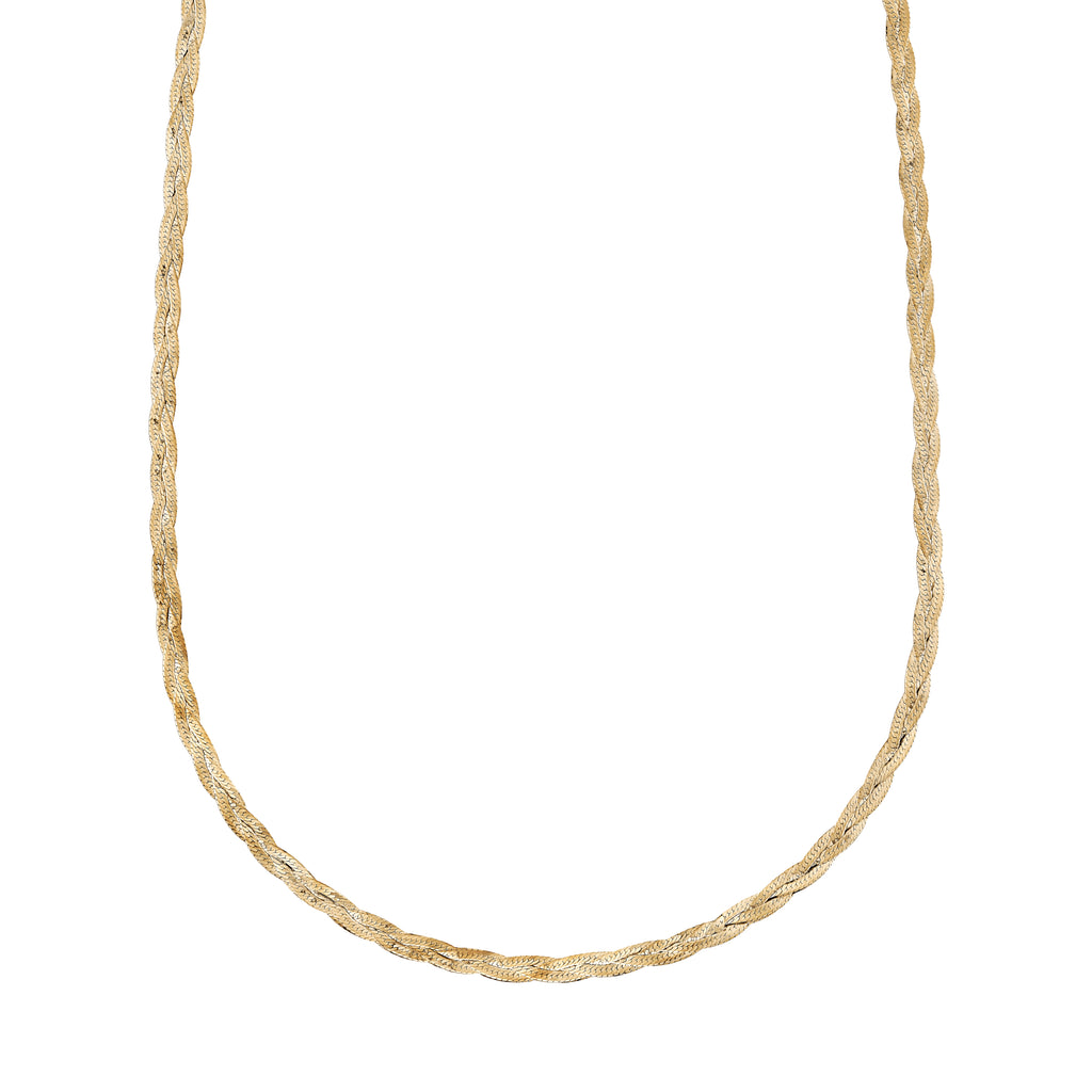 Braided Herringbone Necklace -- Ariel Gordon Jewelry
