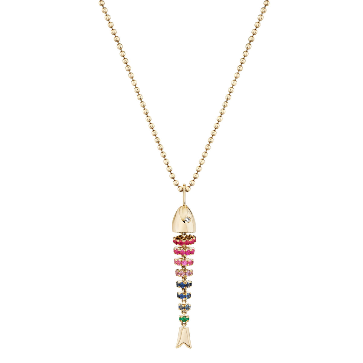 Kinetic Rainbow Poisson Pendant