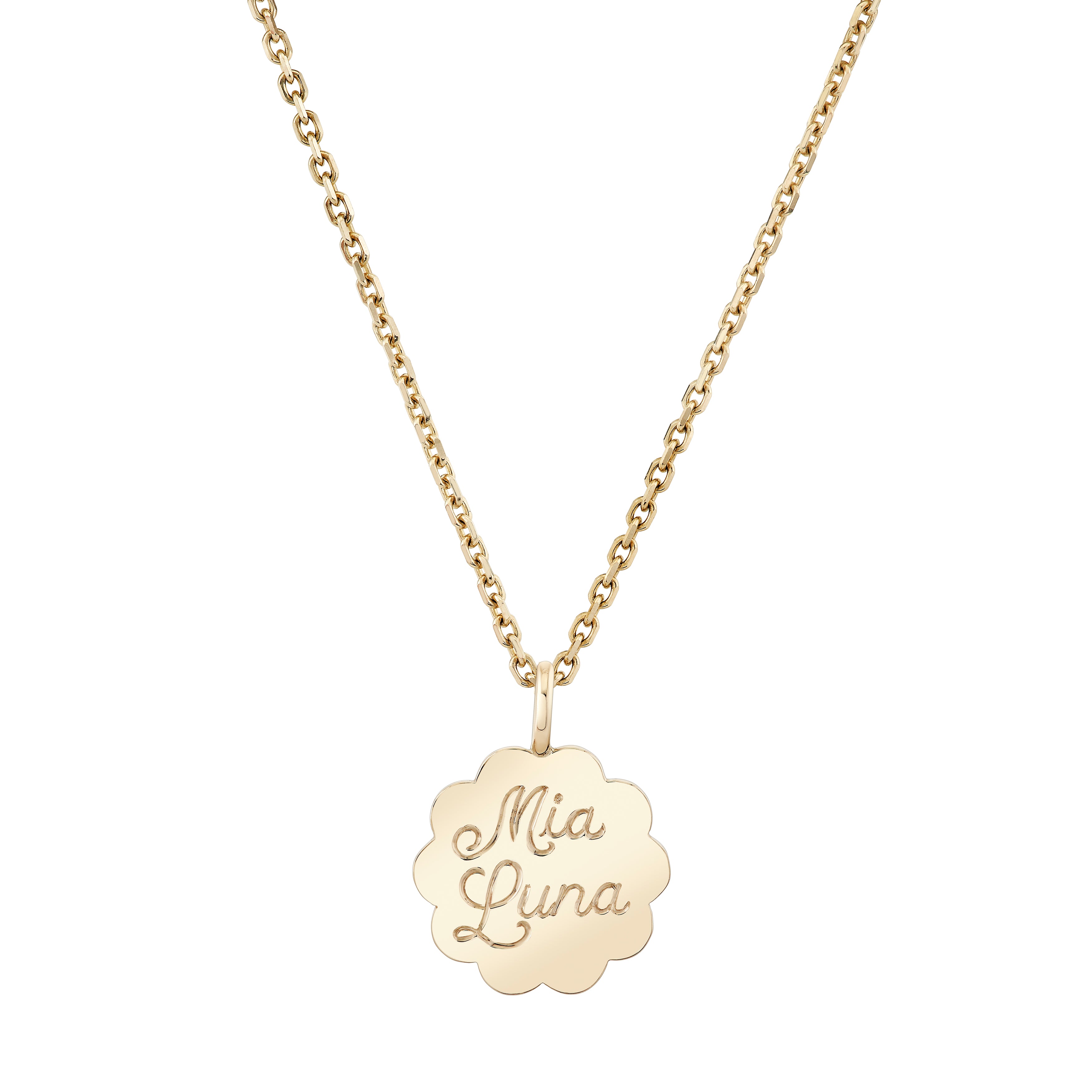 Scalloped Edge Pendant