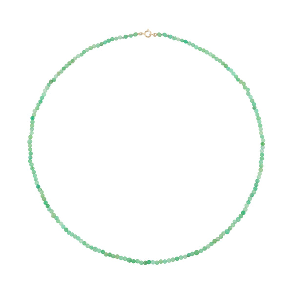 Petite Chrysoprase Beaded Necklace