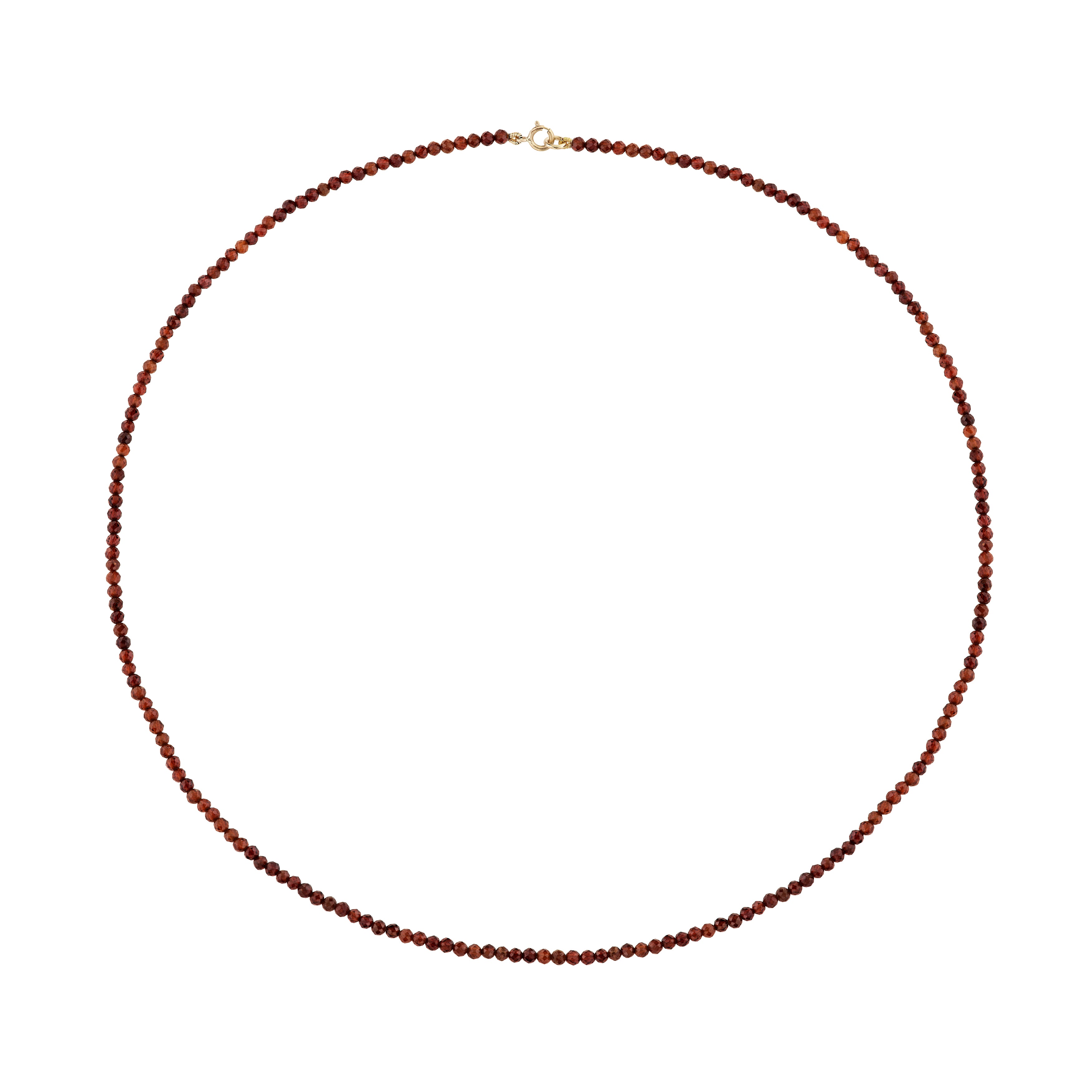 Petite Garnet Beaded Necklace