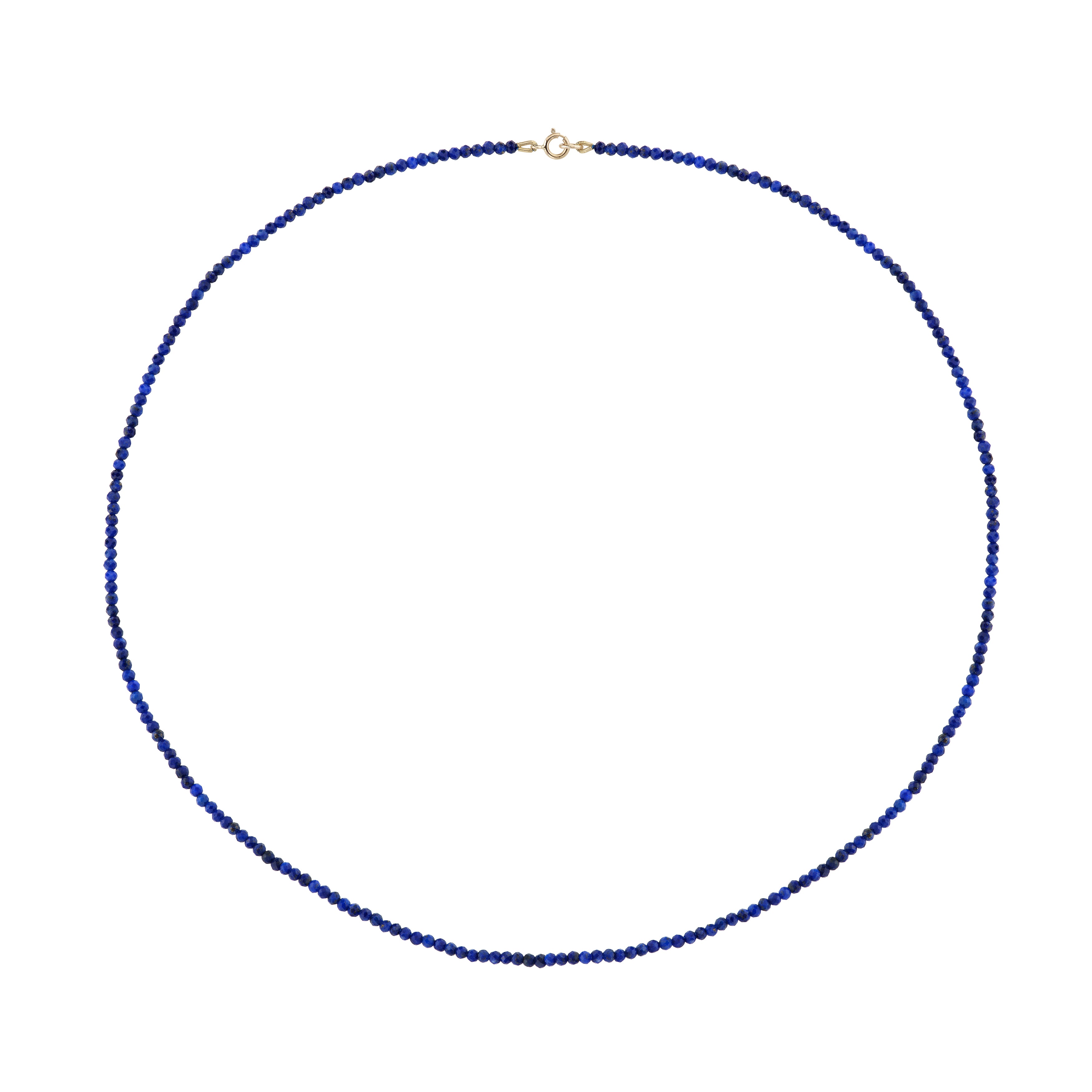 Petite Lapis Beaded Necklace