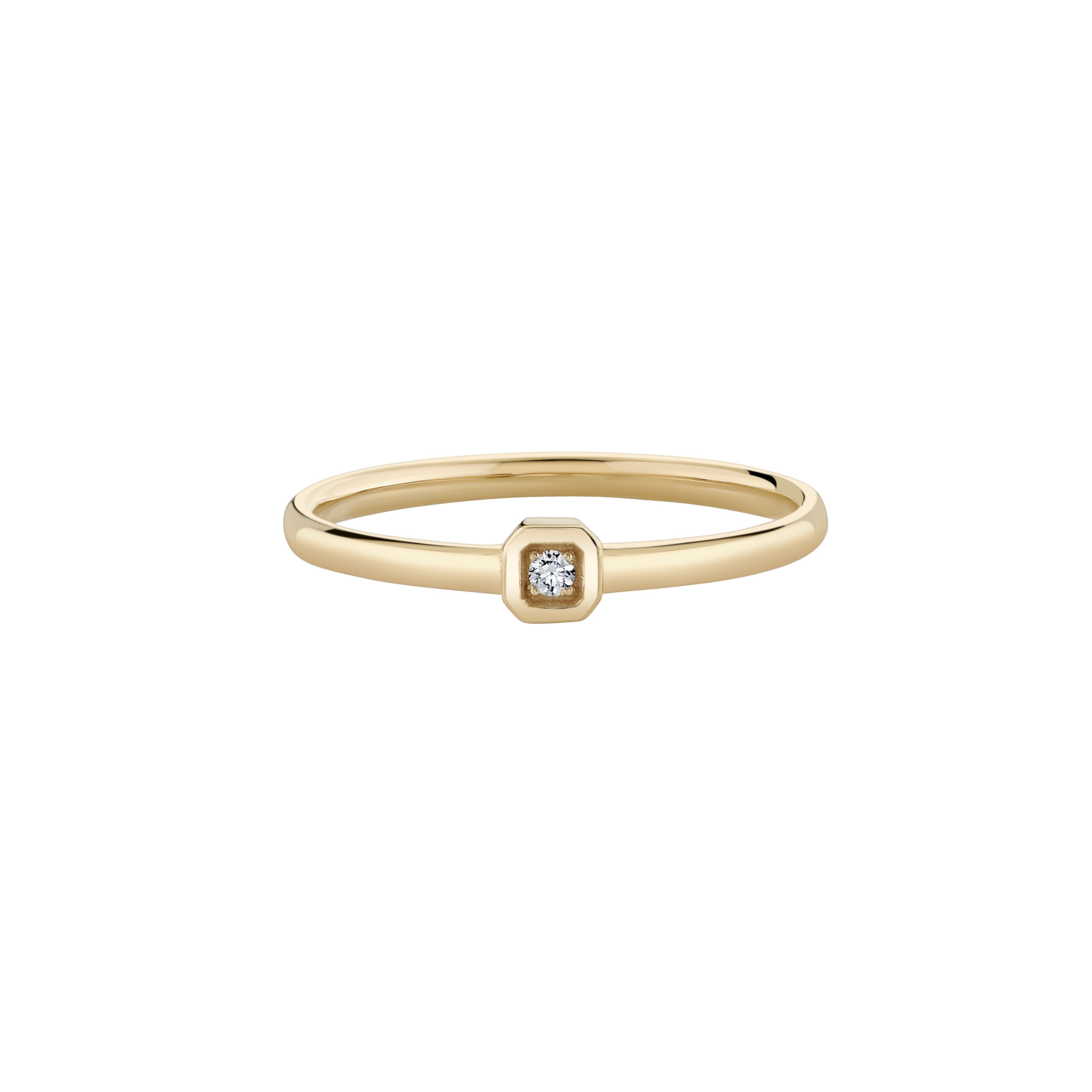 One Diamond Tablet Ring