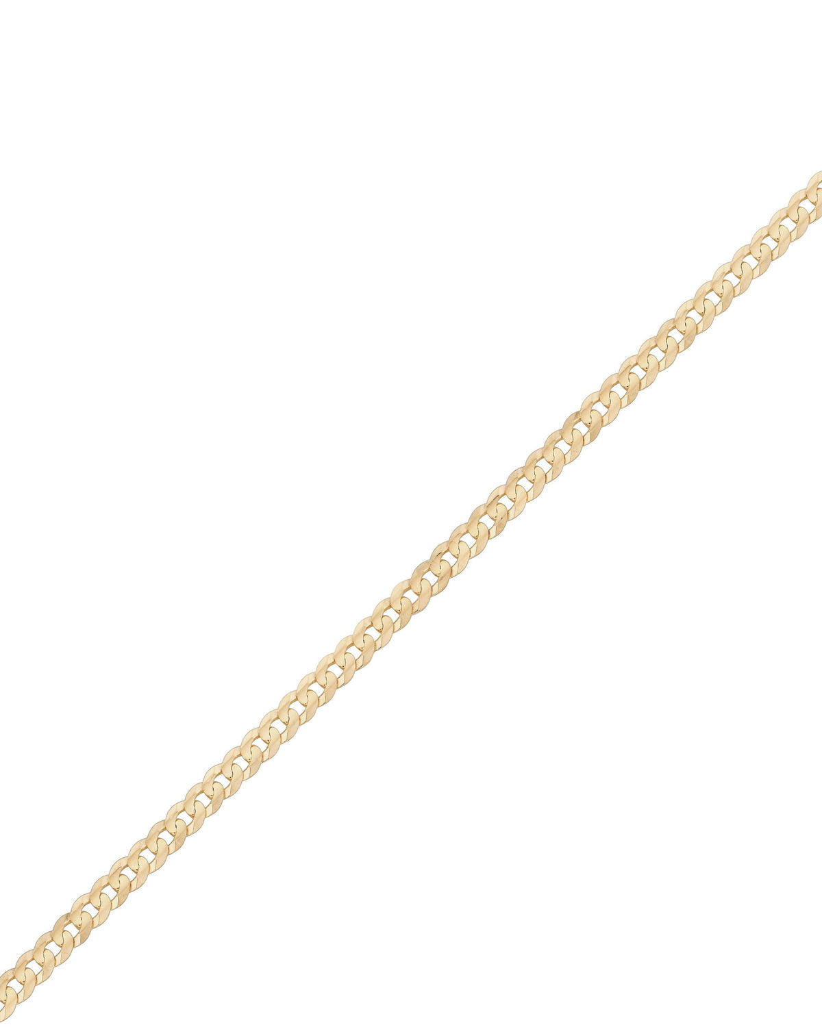 3mm Faceted Cuban Chain, product photo