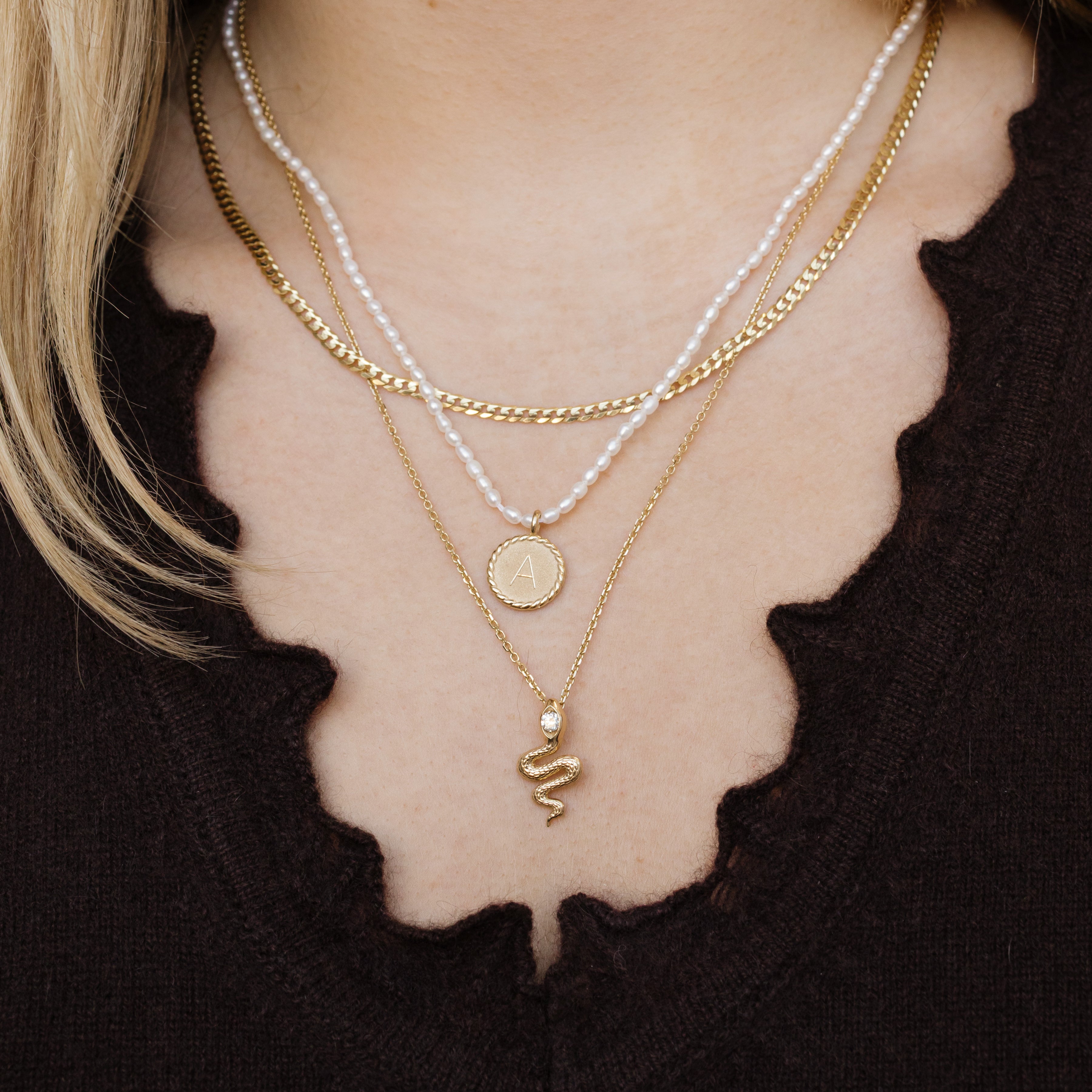 超特価！米軍 実物 SWEETHEART JEWELRY 魚雷ネックレス Personalized Mini 14k Gold Disc Necklace | Hand Engraved – Ariel