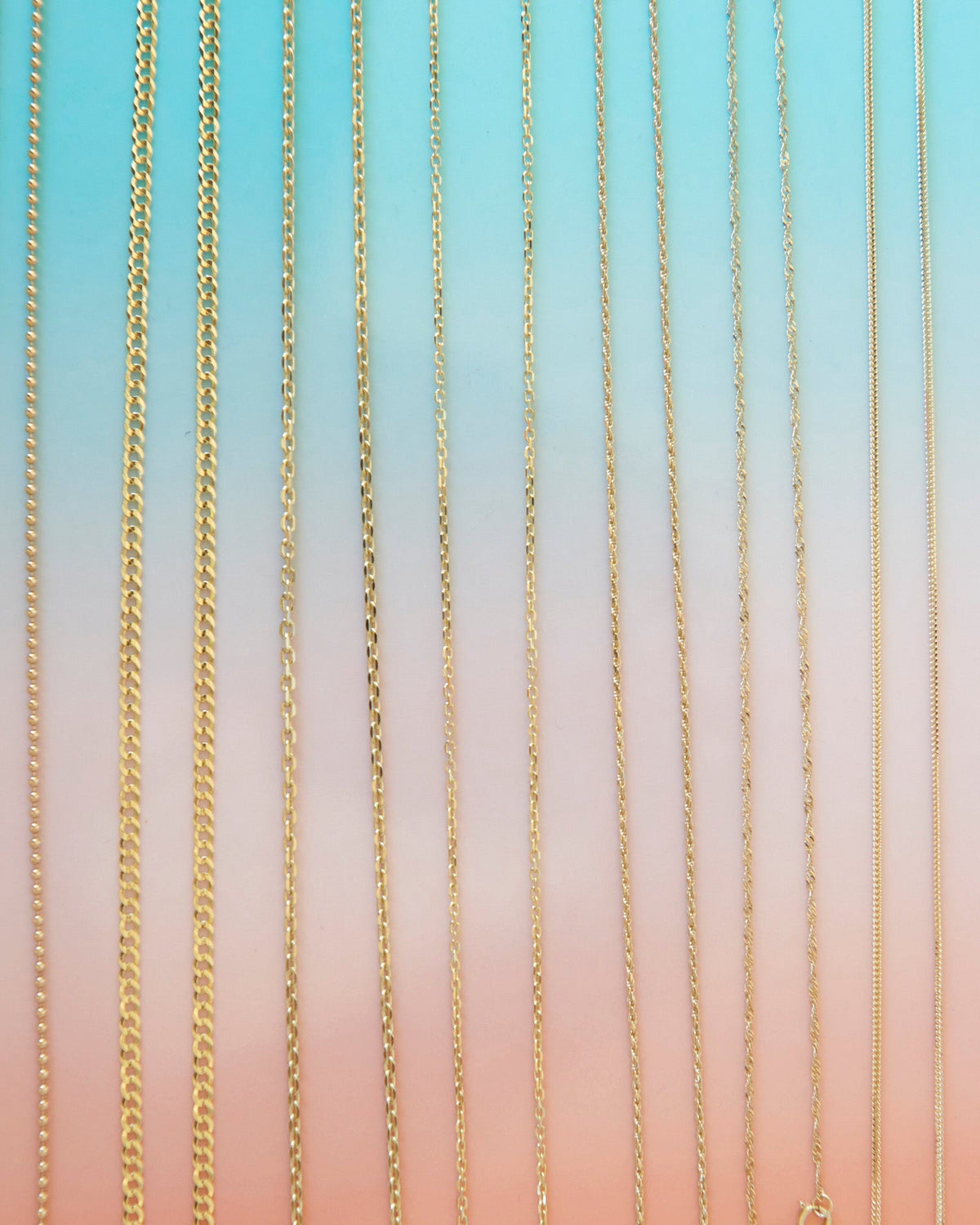 1.7mm Cuban Chain, styled photo