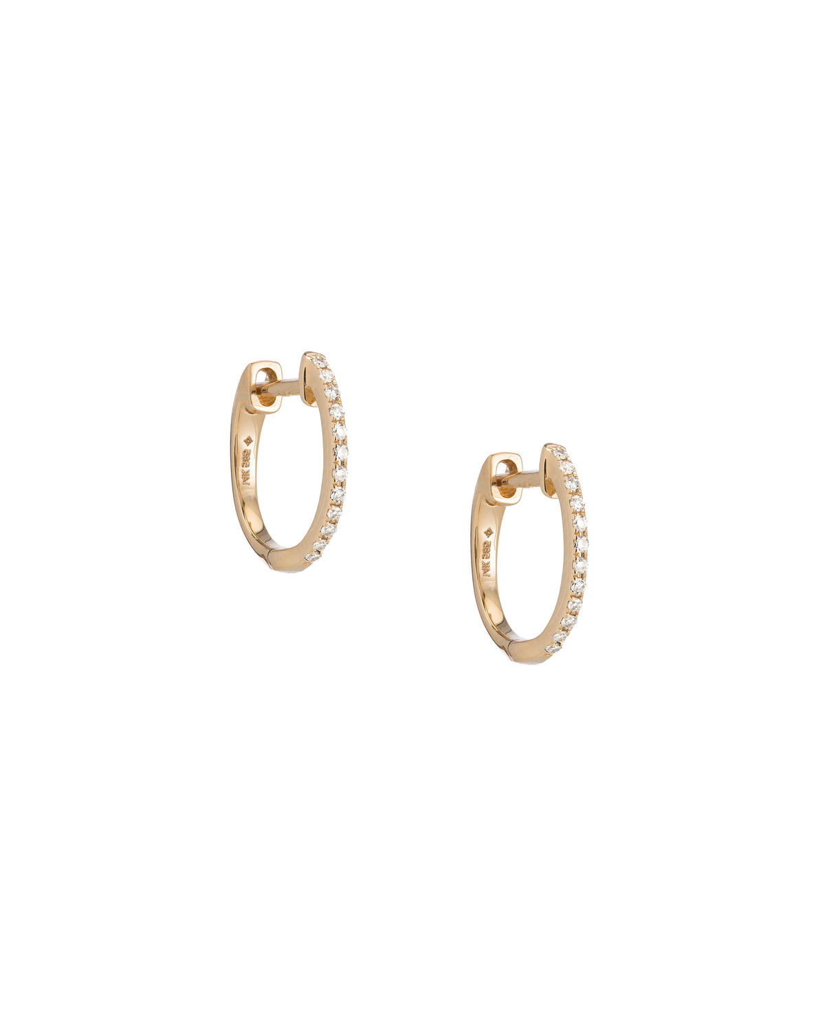 Pavé Huggies, product photo