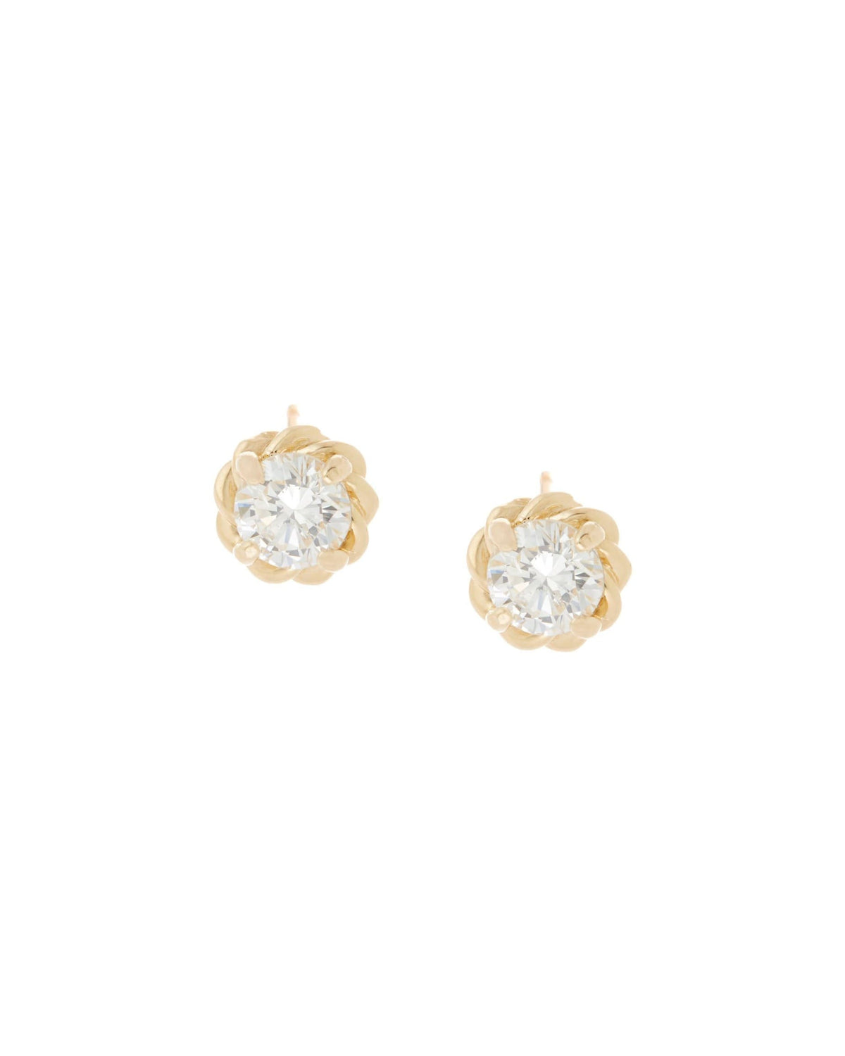Diamond Twine Studs, product photo