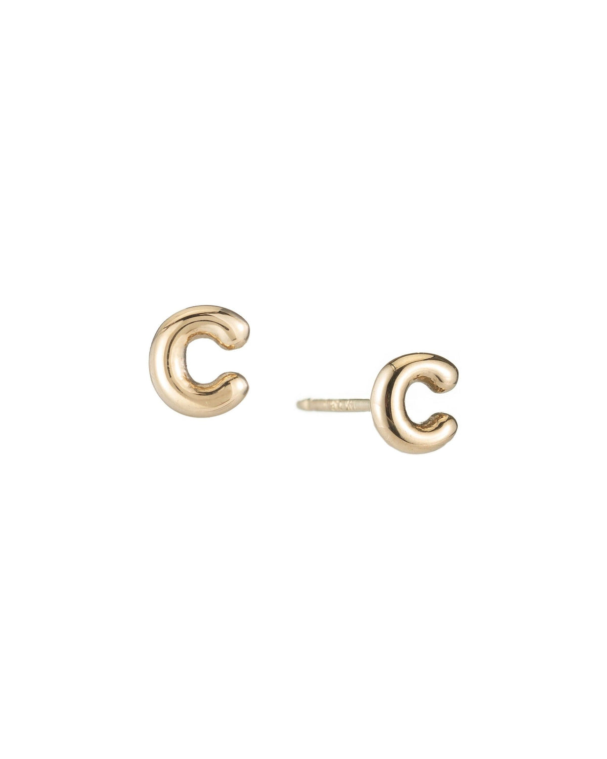 Mini Helium Initial Studs, product photo