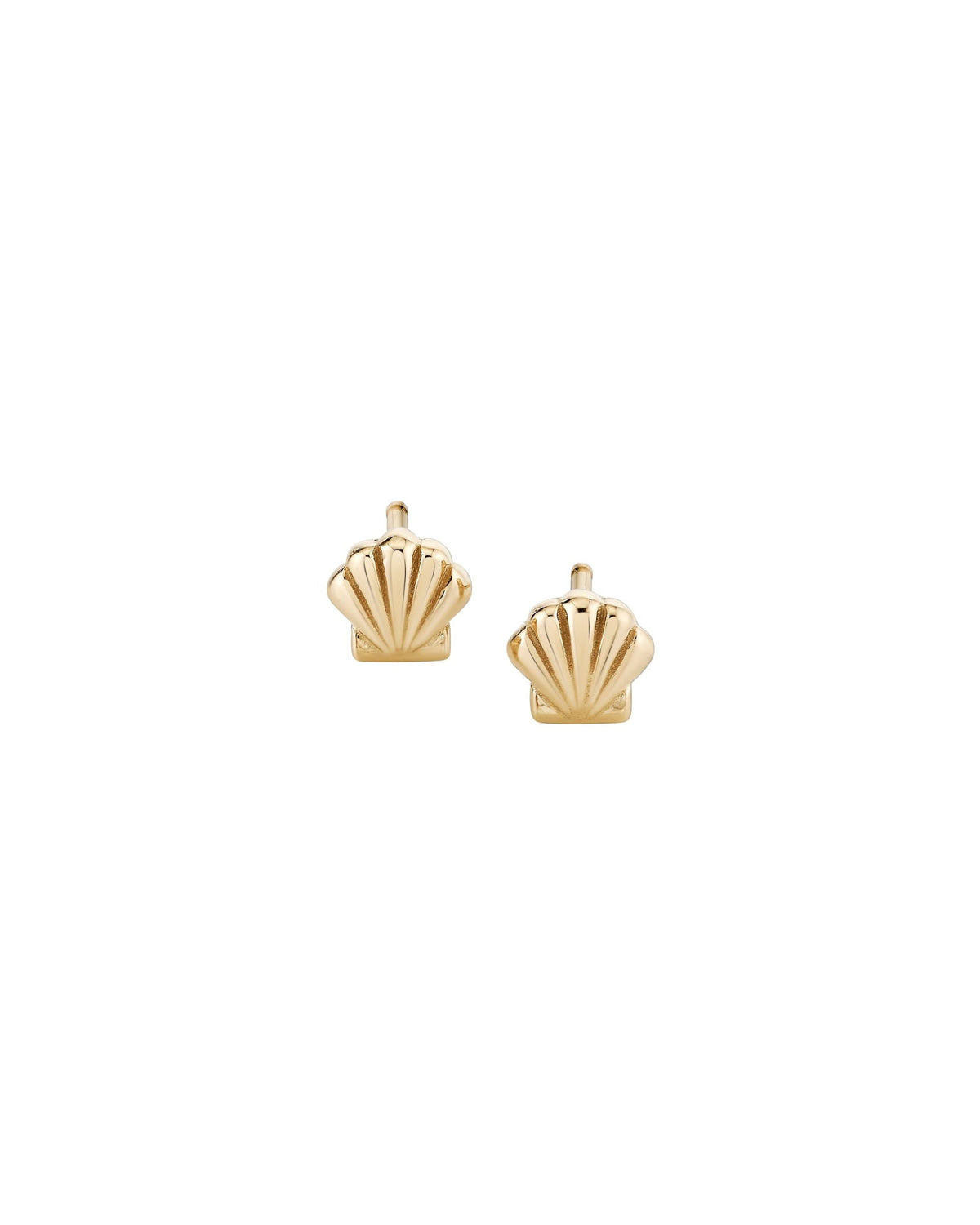 Petite Scallop Shell Studs, product photo