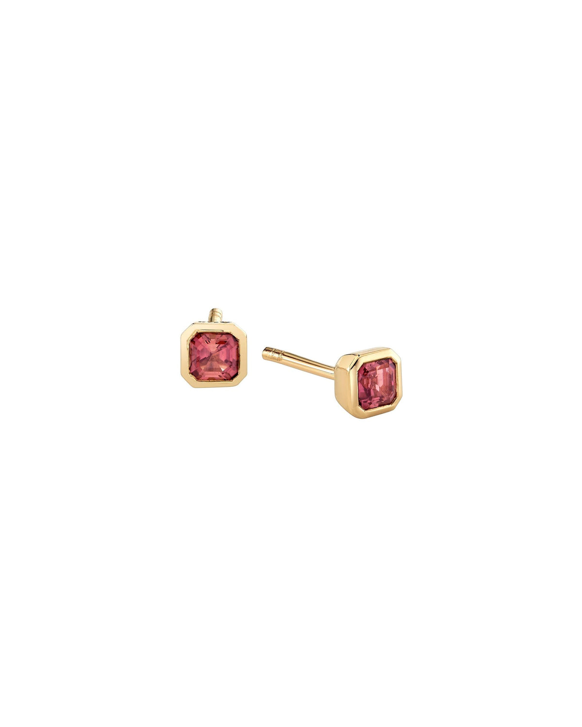 Petite Dahlia Asscher Studs, product photo