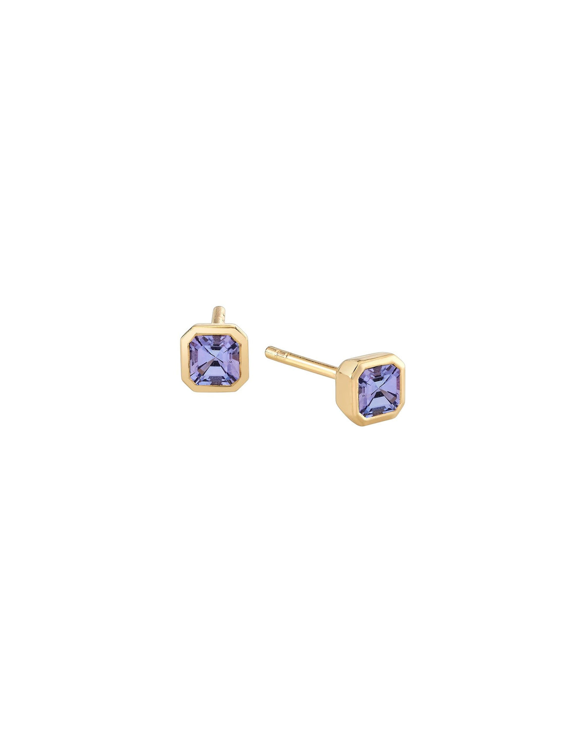 Petite Iris Asscher Studs, product photo