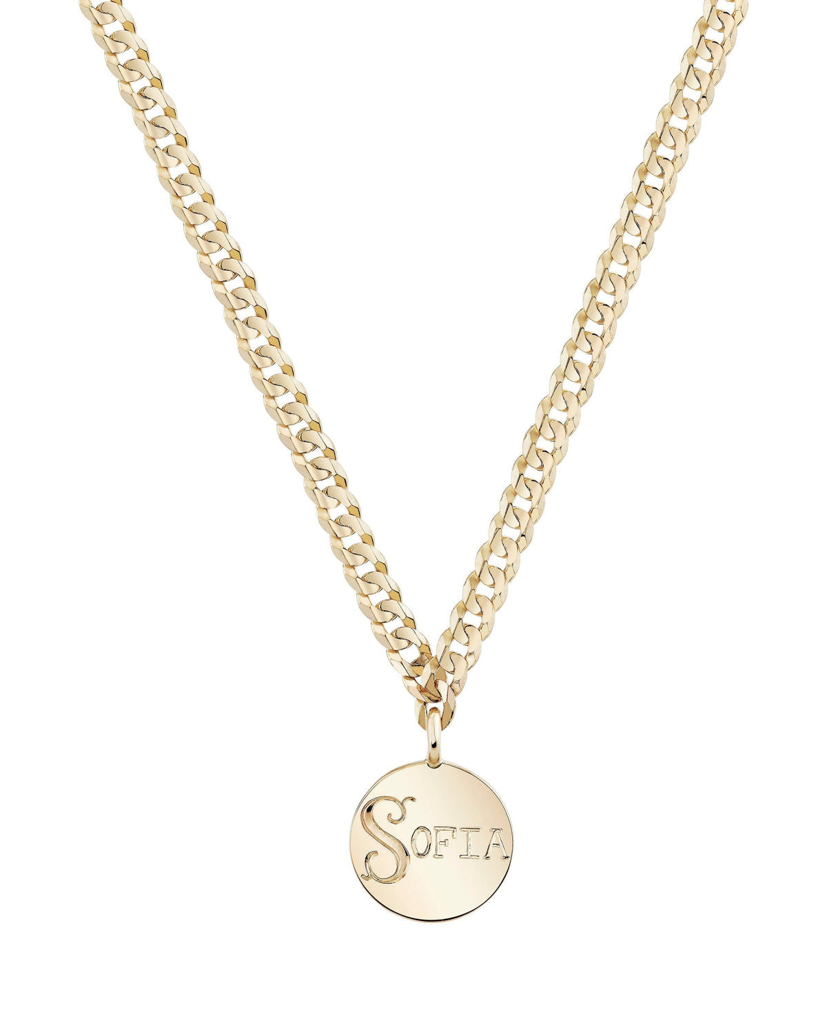 Medallion Signet Necklace, product photo