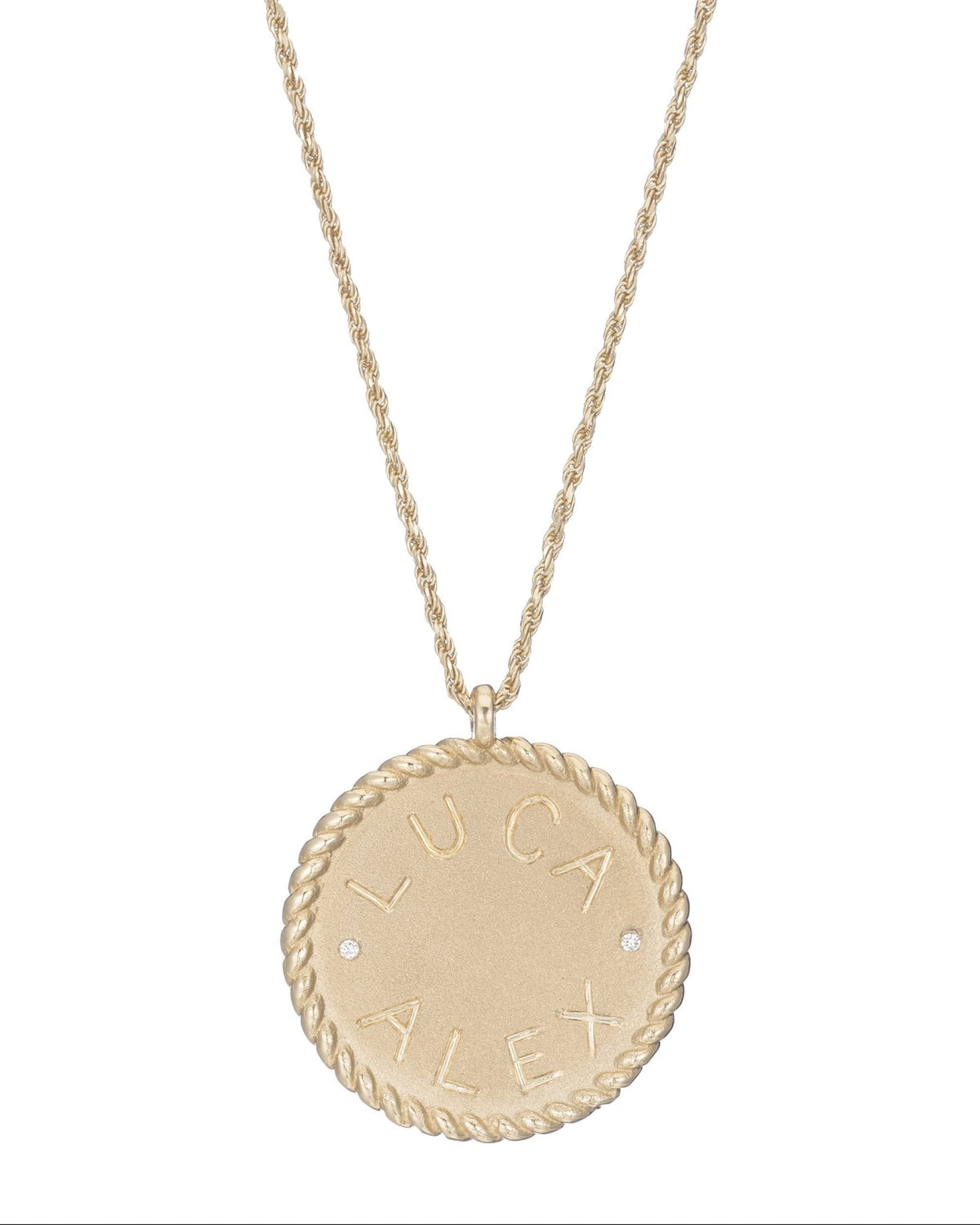 Imperial Disc Pendant Necklace, product photo