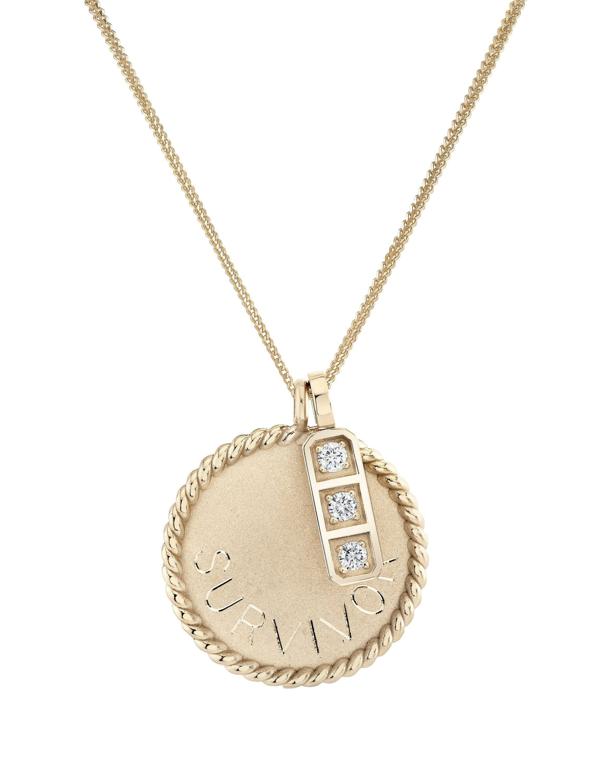 Imperial Disc Pendant Necklace, product photo