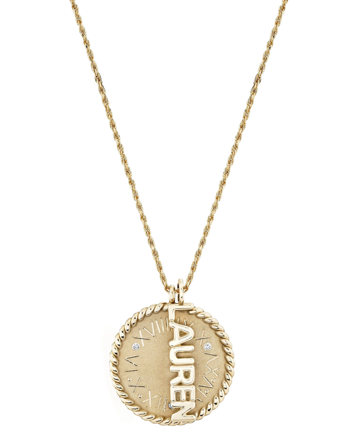 Imperial Disc Pendant Necklace, product photo