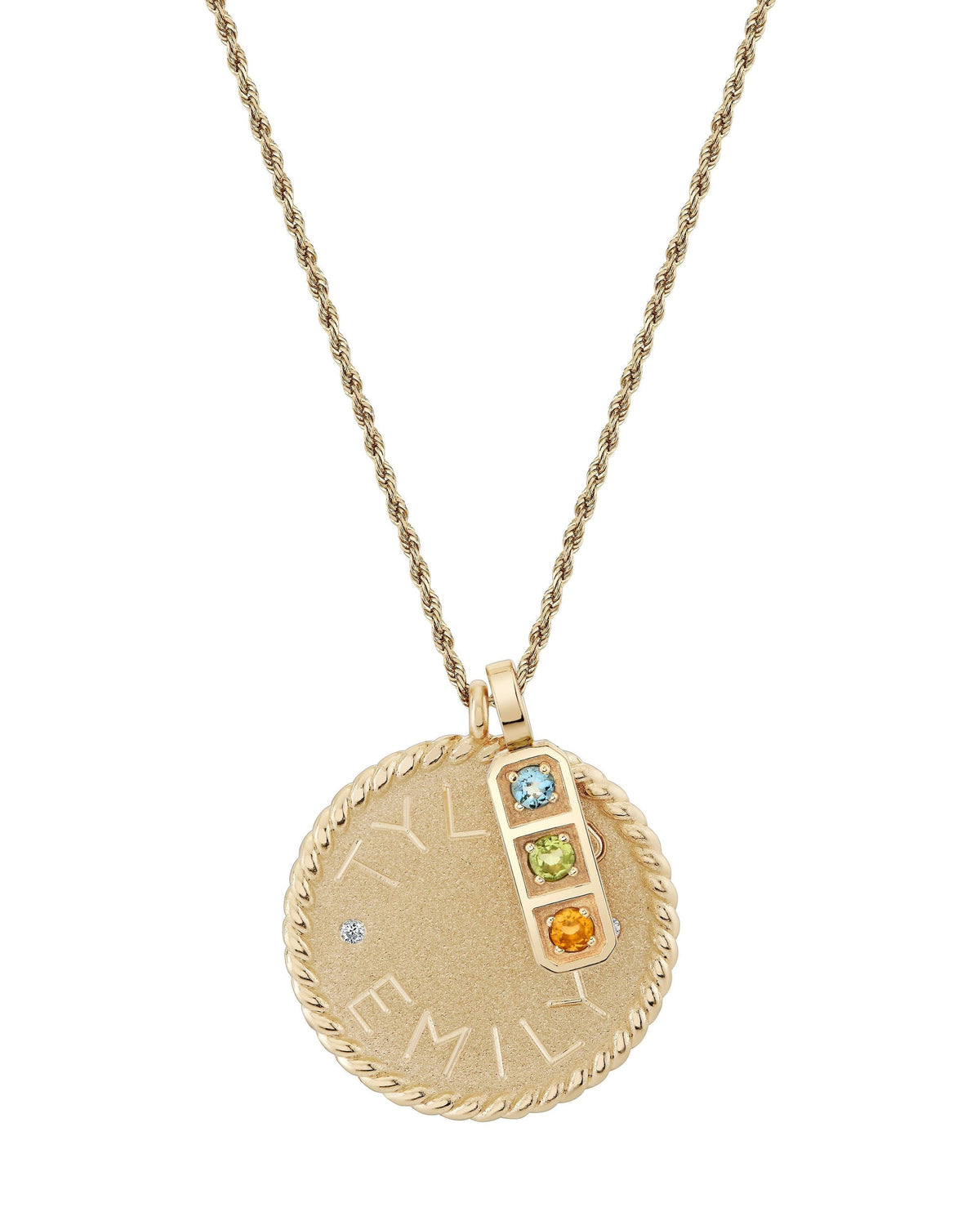 Imperial Disc Pendant Necklace, product photo