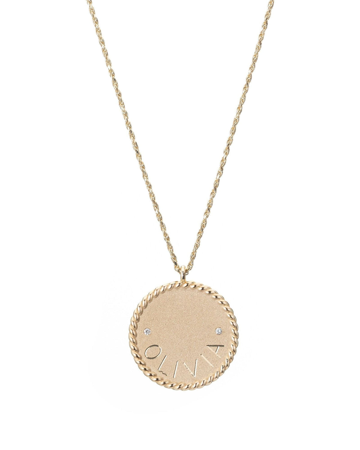 Imperial Disc Pendant Necklace, product photo