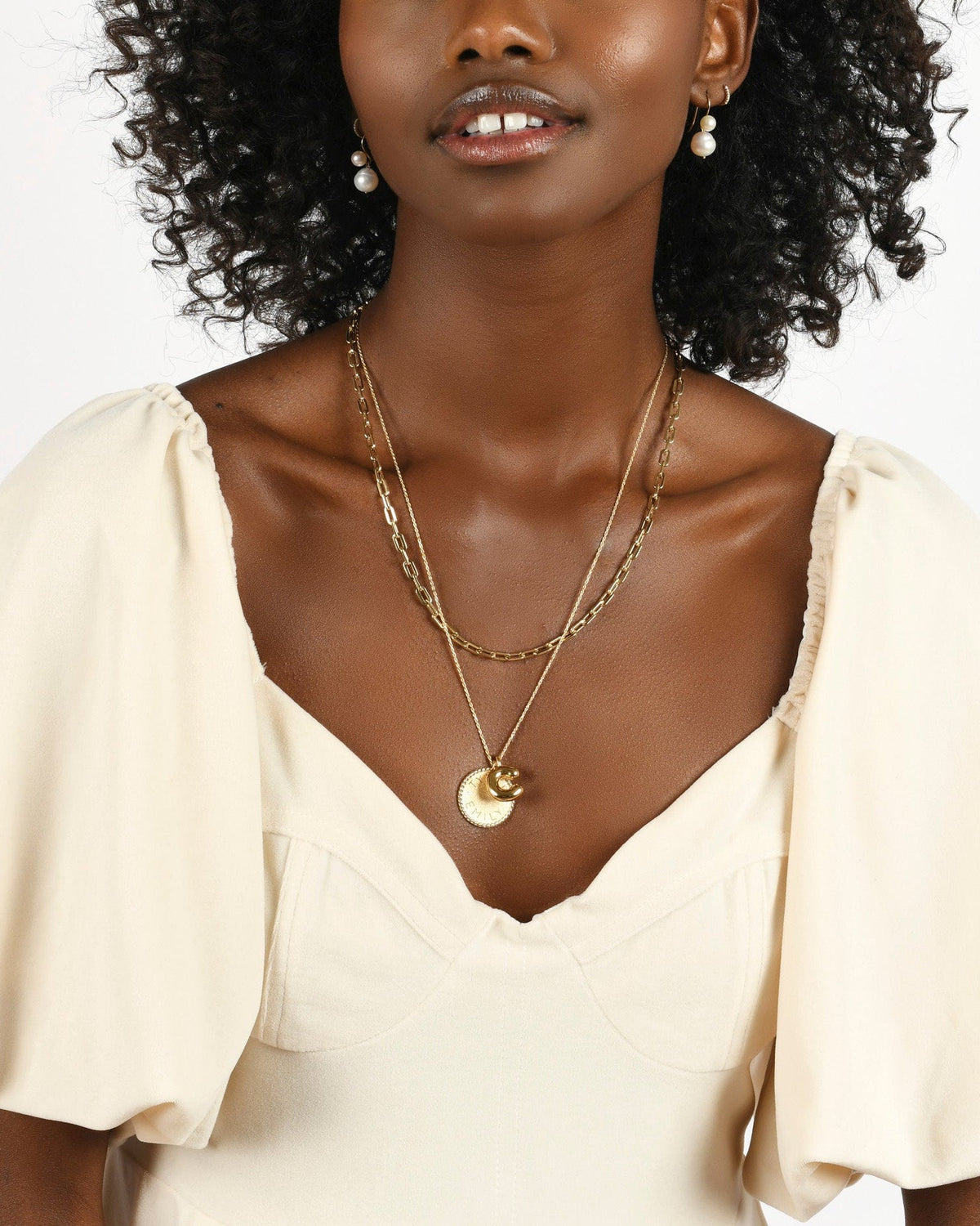 Classic Link Necklace, styled photo