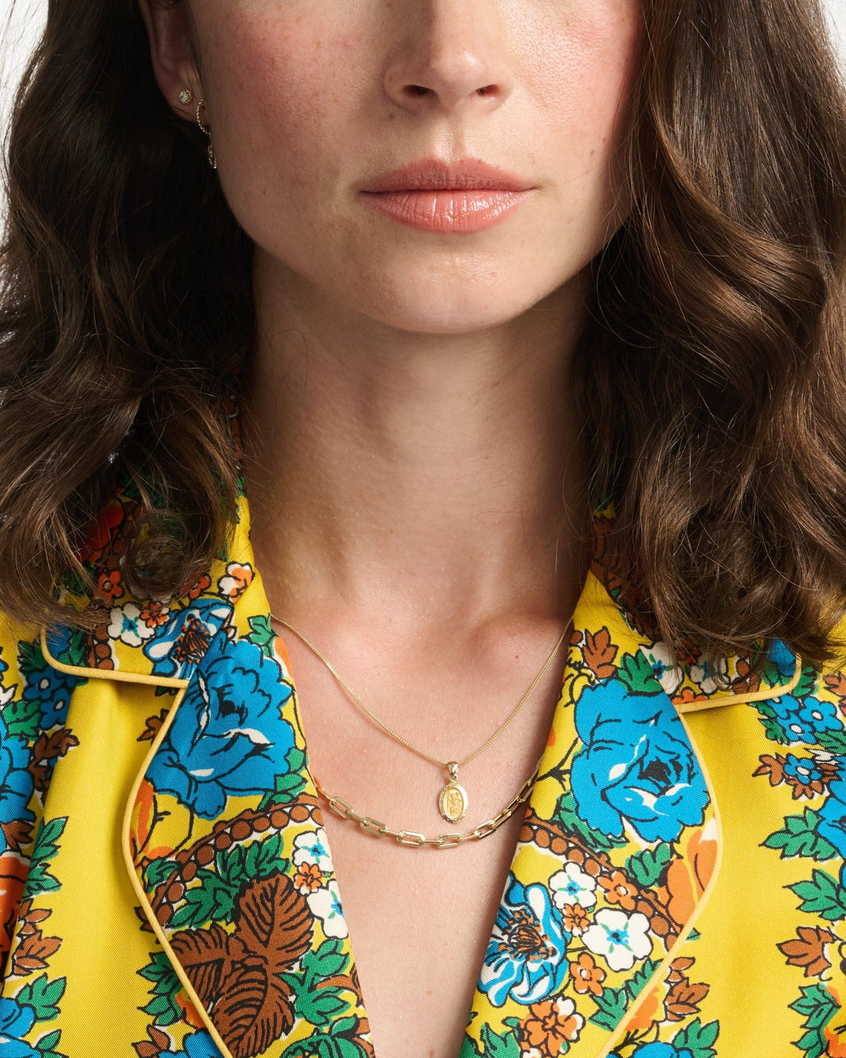 Classic Link Necklace, styled photo