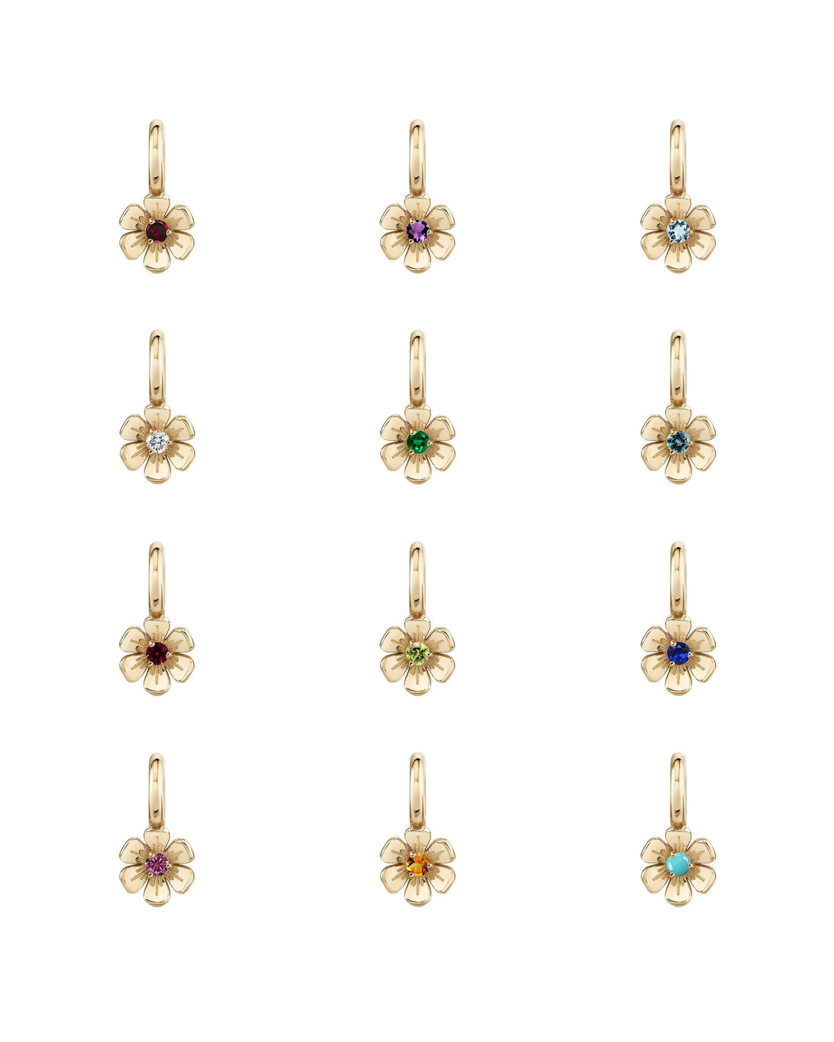 In Bloom Birthstone Charm, product photo