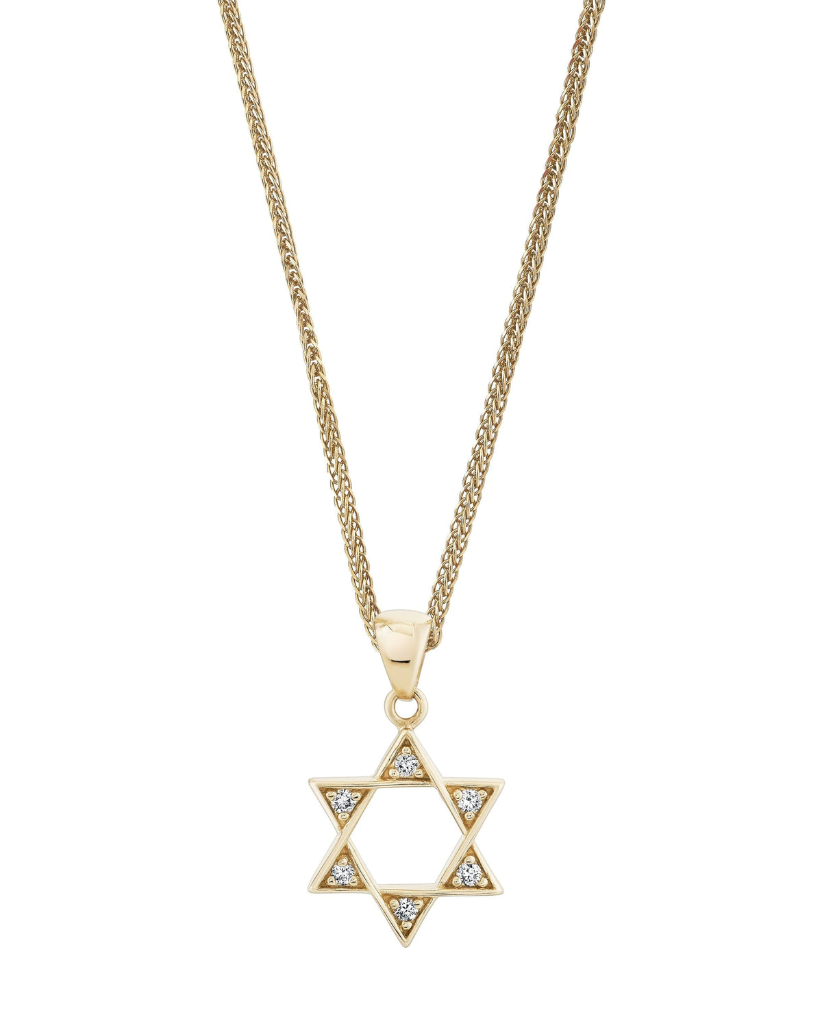 Diamond Star of David Talisman Charm, product photo