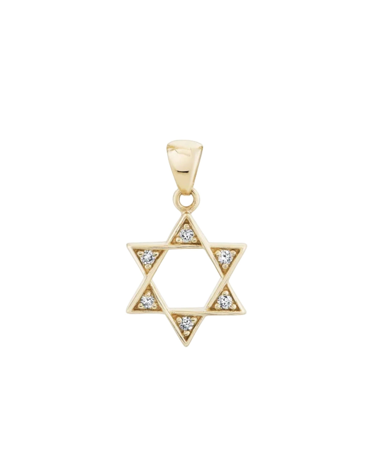 Diamond Star of David Talisman Charm, product photo