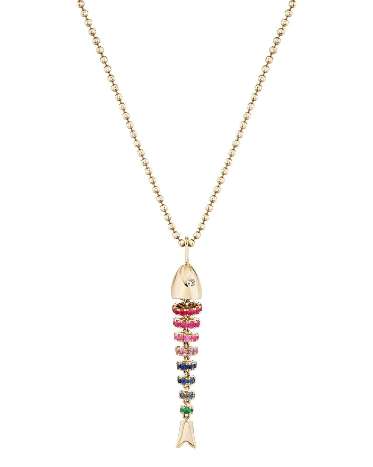 Kinetic Rainbow Poisson Pendant, product photo