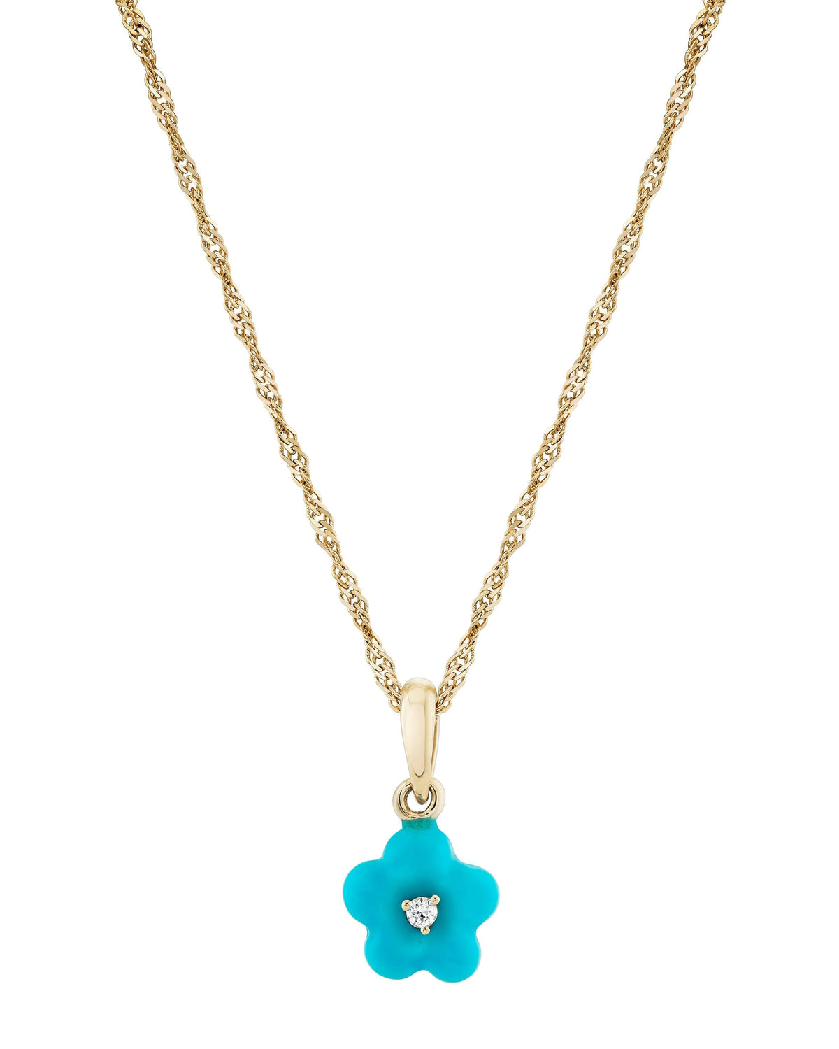 Diamond Blossom Turquoise Charm, product photo