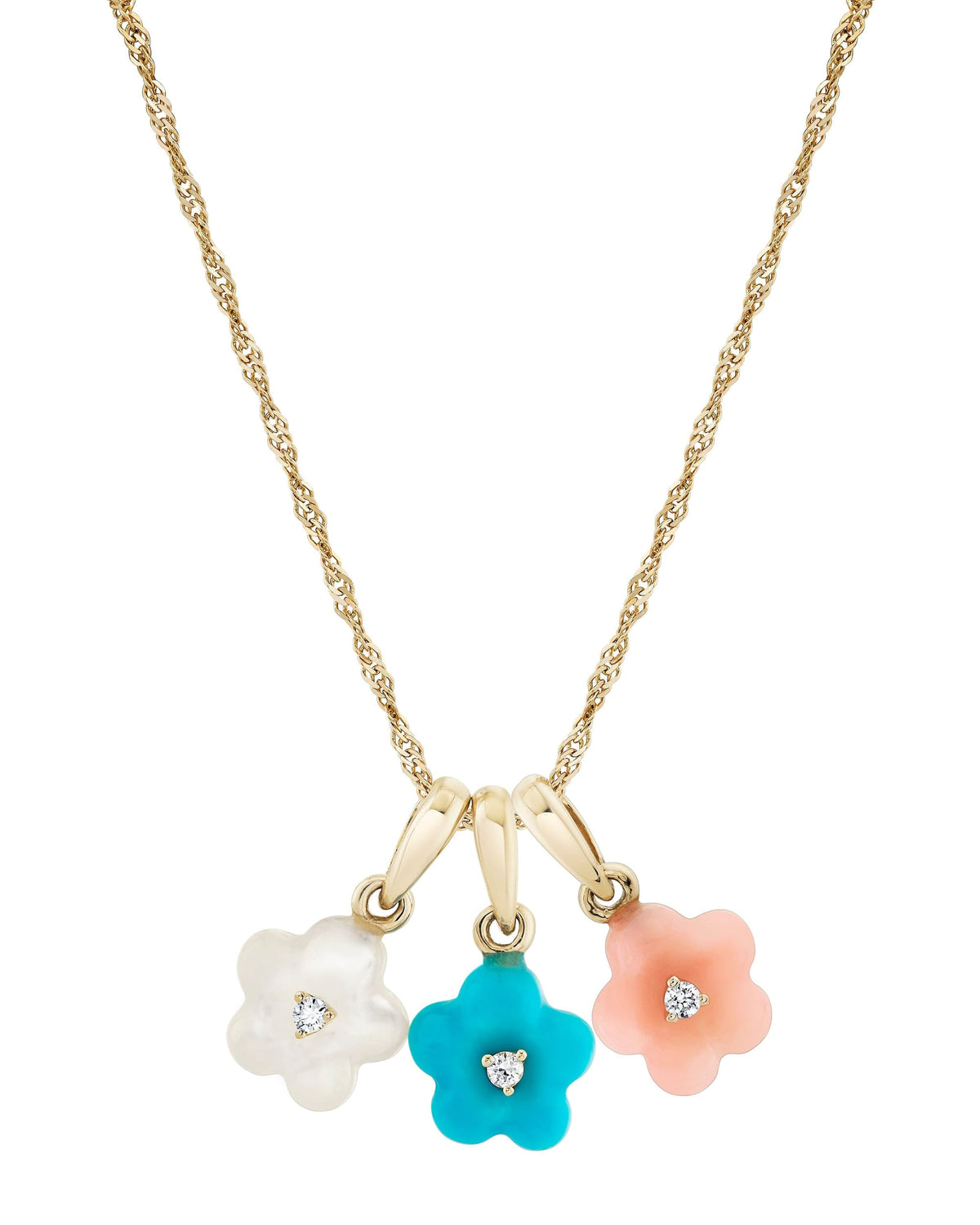 Diamond Blossom Turquoise Charm, product photo