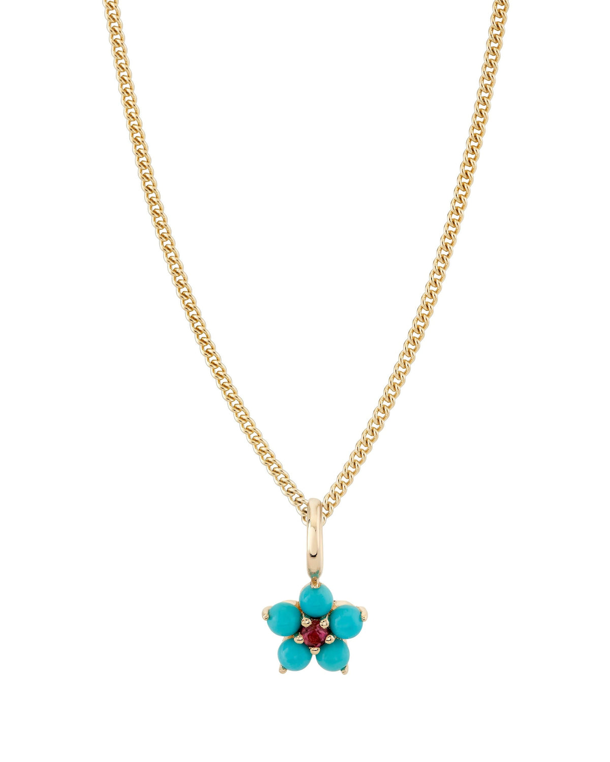 Turquoise and Tourmaline Aurora Charm, product photo