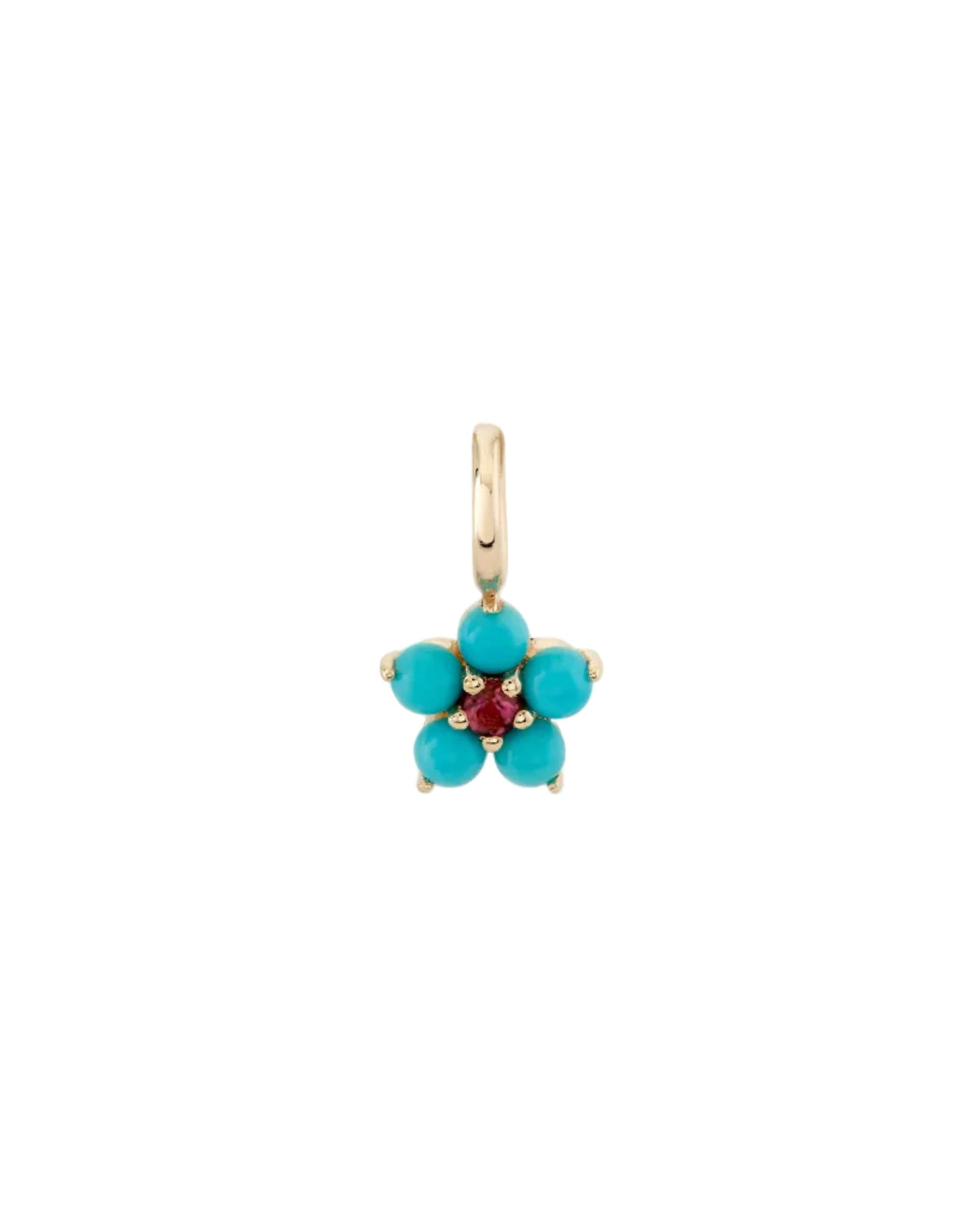 Turquoise and Tourmaline Aurora Charm, product photo