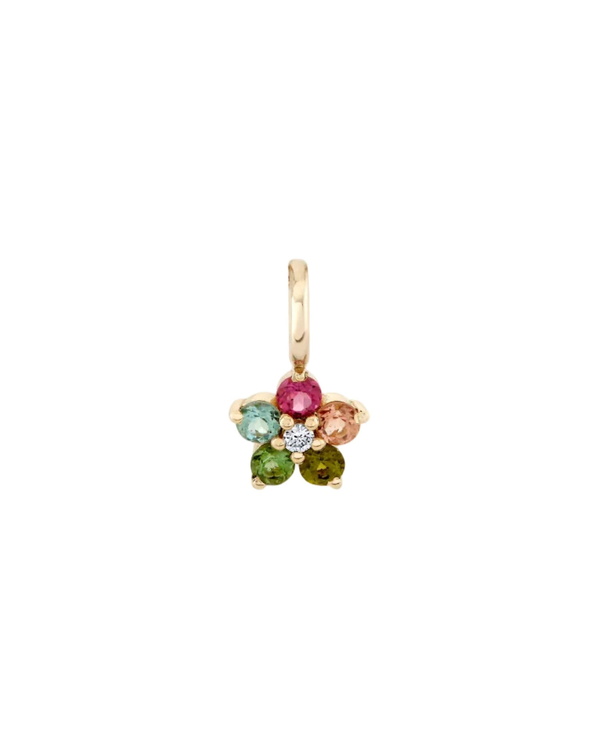 Tourmaline and Diamond Aurora Charm, product photo