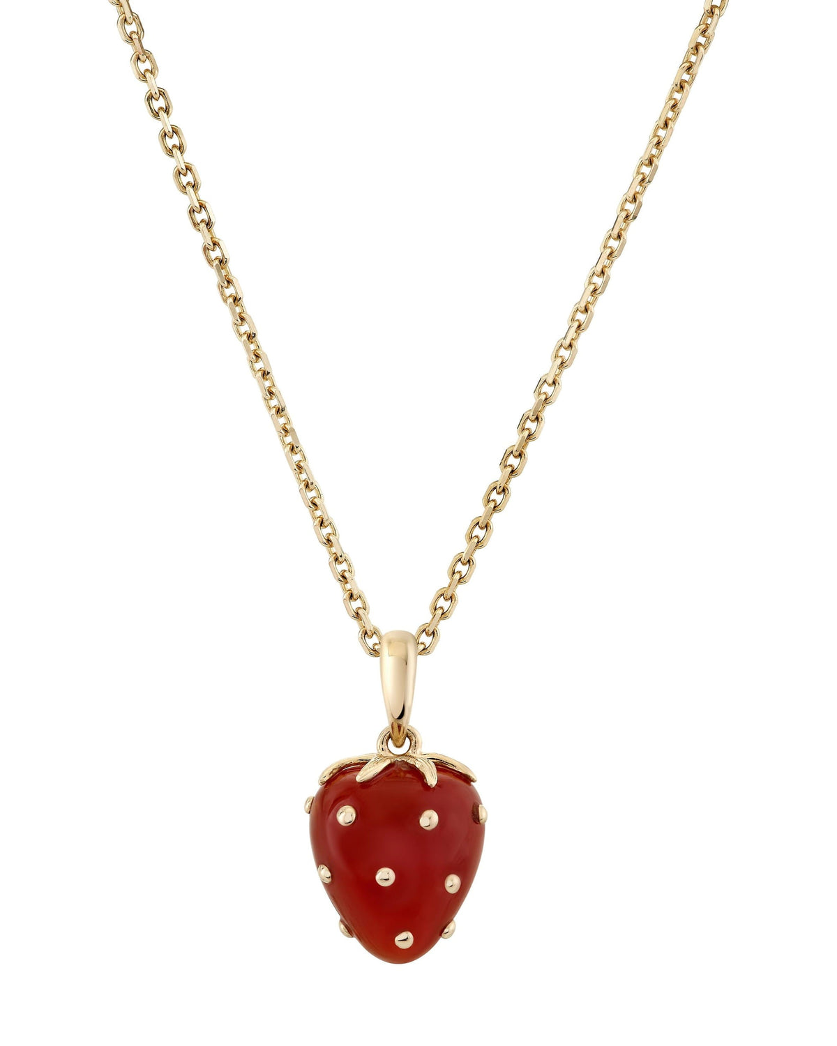 Petite Strawberry Agate Pendant, product photo