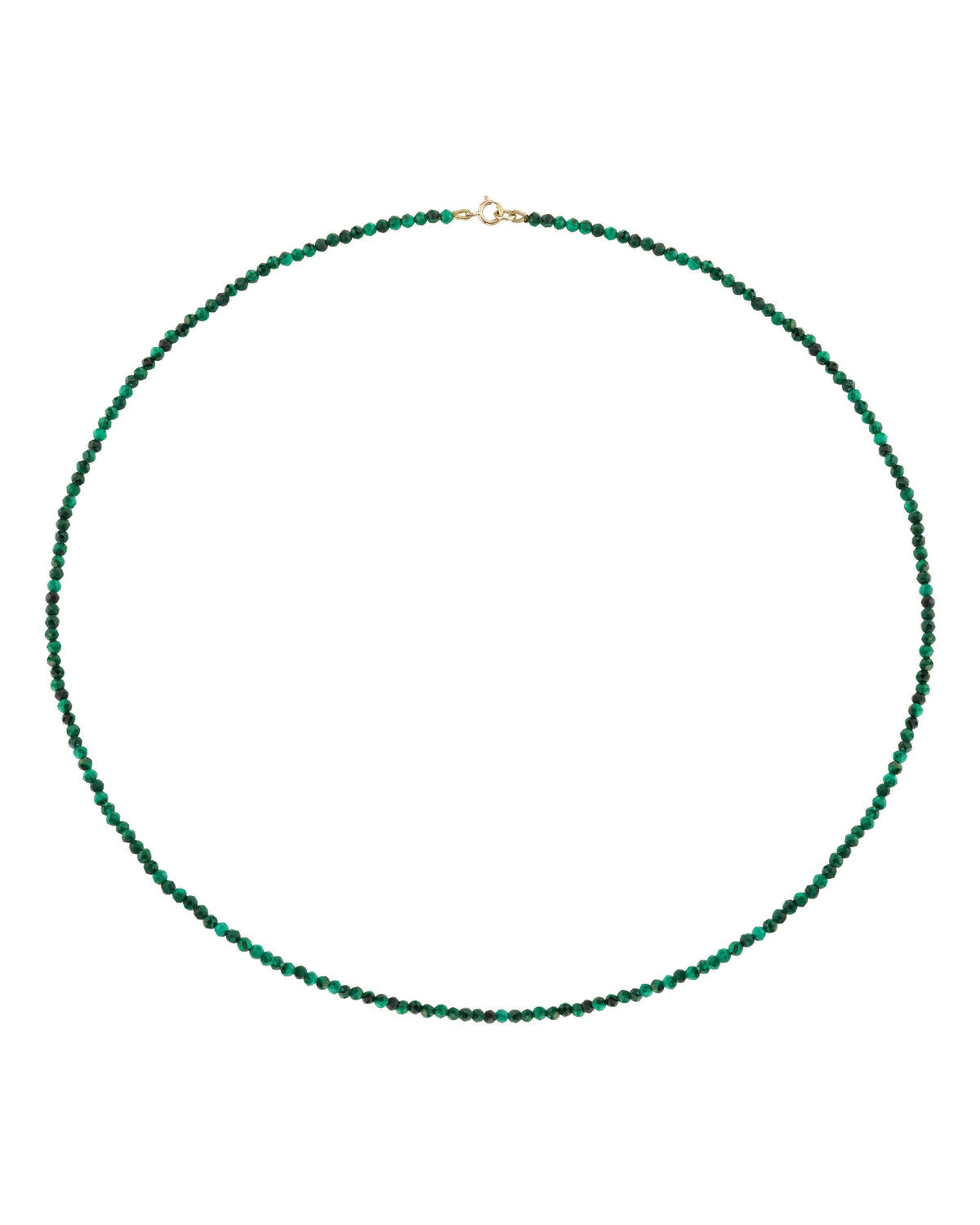 Petite Malachite Beaded Necklace, product photo