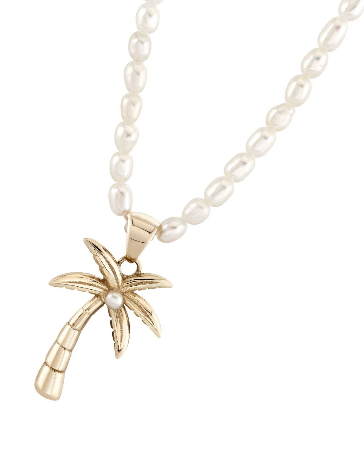 Petite Pearl Beaded Necklace, product photo