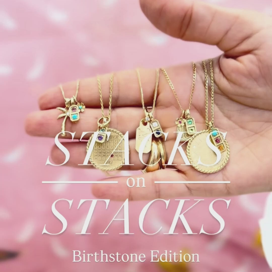 14k Gold Price Tag Signet Charm | Hand Engraved – Ariel Gordon