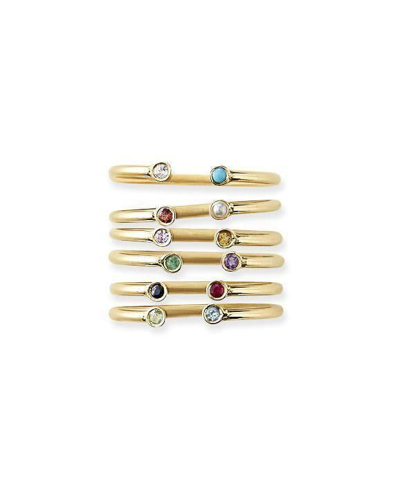 Dual Birthstone Ring, product photo