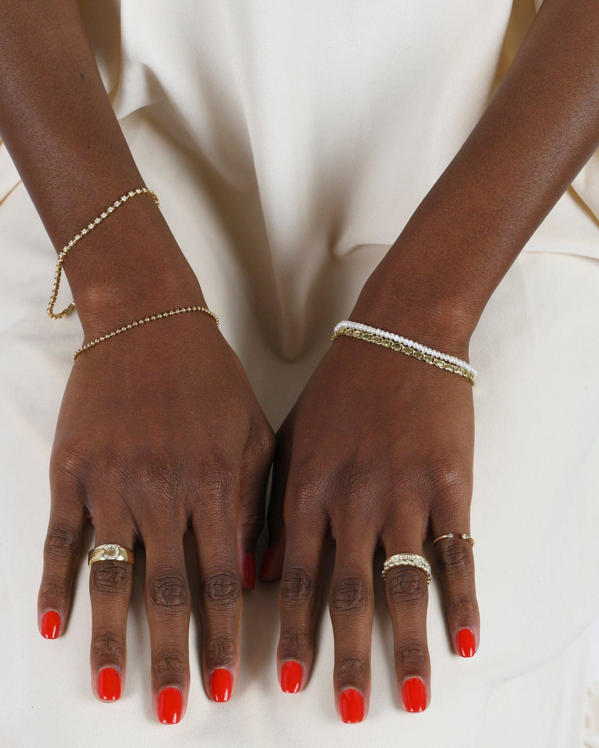 Dual Birthstone Ring, styled photo