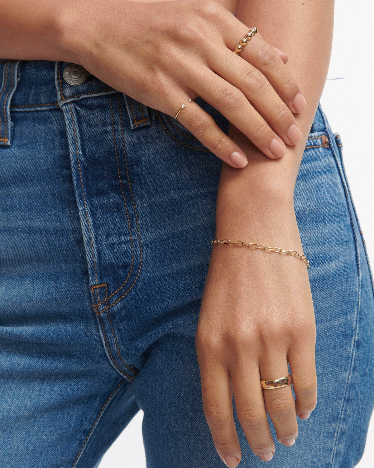 Dual Birthstone Ring, styled photo
