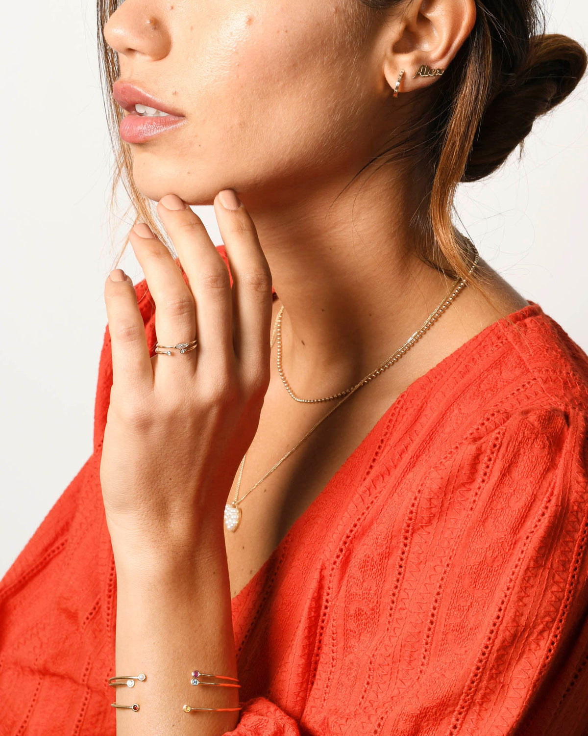 Dual Birthstone Ring, styled photo