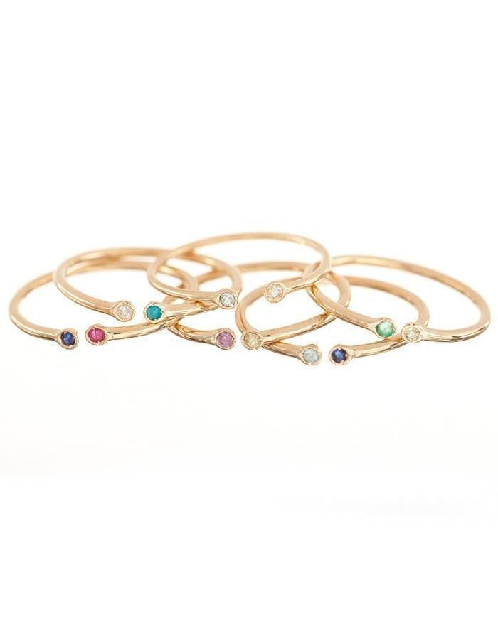 Dual Birthstone Ring, product photo