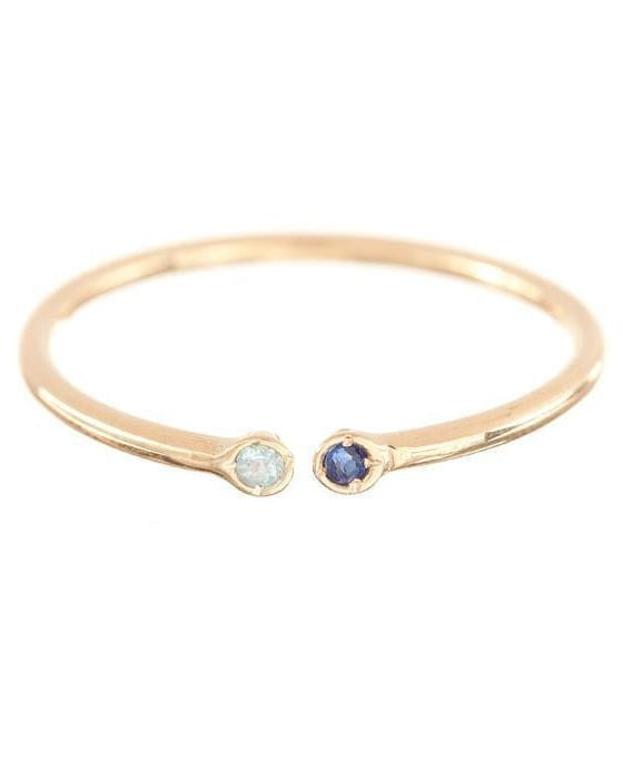 Dual Birthstone Ring, product photo